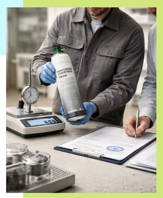Сертификация монтажной пены в Отрадном от 16305 р. | Сертэкс